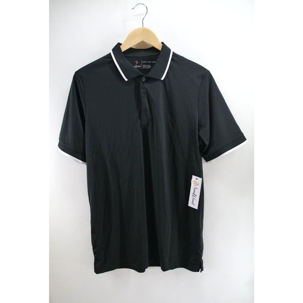 IRONWOOD‎ Polo Tipping Polo Black Medium UPF 50+ Breathable